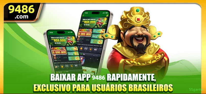 Imagem promocional da 55ganhe mostrando a plataforma e suas vantagens